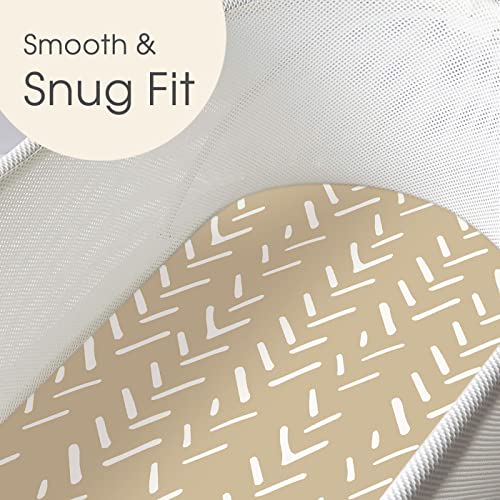 GRSSDER Ultra Soft Stretchy Bassinet Sheets Set 2 Pack