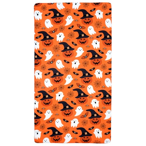 UOMNY Halloween Pumpkin Crib Sheet 52x28 Inch