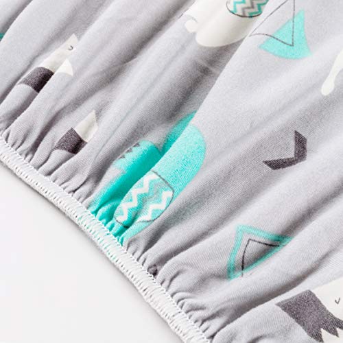 BROLEX Stretch Fitted Bassinet Sheets 2 Pack Elephant Whale Design