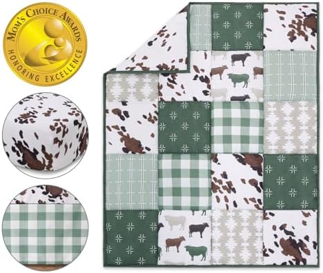 The Peanutshell 3 Piece Crib Bedding Set for Boys Girls