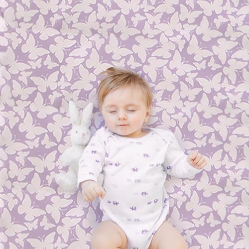 Wowelife Butterfly Crib Bedding Set for Girls