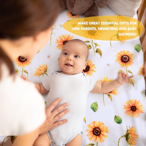 JISEN 3 Piece Baby Crib Bedding Set for Girls 1