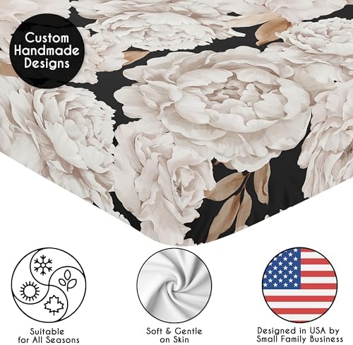 Sweet Jojo Designs Fitted Crib Sheet - Shabby Chic Boho Floral 1