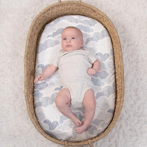 The Peanutshell Bassinet Sheets 4-Pack - Soft Cloud for Baby