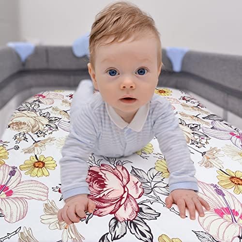 HNHUAMING Bassinet Sheet Jersey Cotton for Baby BoyGirl