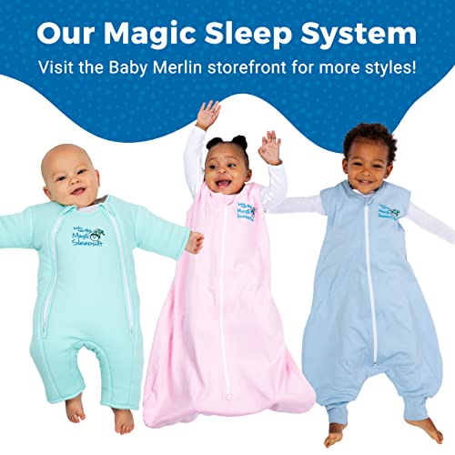 Magic Sleepsuit Baby Merlins Cotton Swaddle Transition Suit - Soft Cozy Easy Diaper Changes