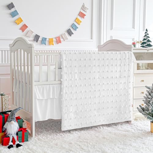UOZZI BEDDING Tufted Dots Baby Comforter Set 3PC