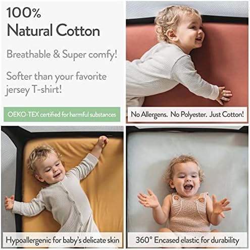 Joey Joan Bassinet Sheets 2 Pack - 14x29 Light Dark Sage Green