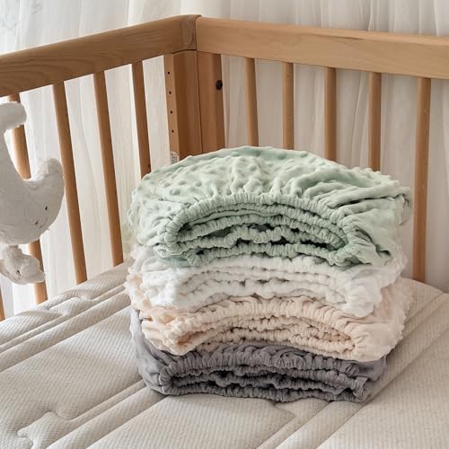 La Sheer Baby Plush Crib Sheet Light Beige