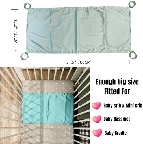 AKISS Satin Crib Sheet Pillow Cover Reversible for Baby 1