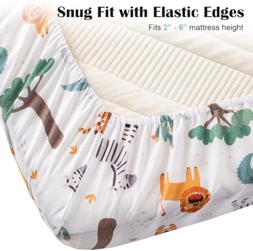 TINYHARBO Crib Bedding Set 4 Pieces