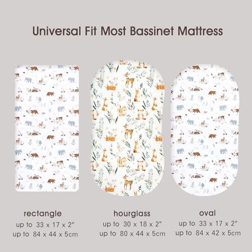 PHF Woodland Bassinet Sheet Set 2 Pack