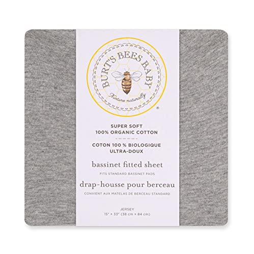 Burts Bees Baby Fitted Bassinet Sheet 1