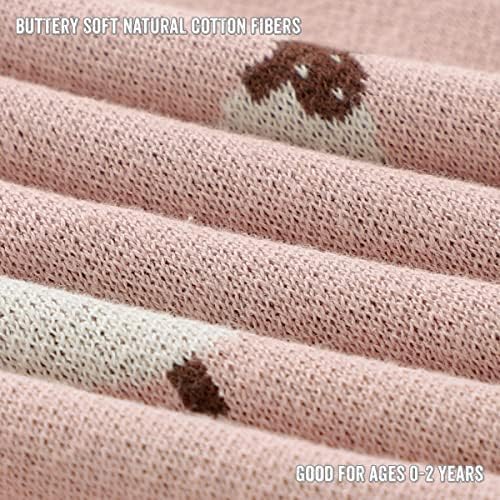 Bleu La La Luxury Knit Baby Blanket - Light Pink