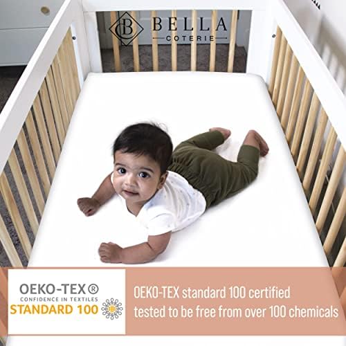 Bella Coterie Luxury Bamboo Crib Sheet Ivory 1