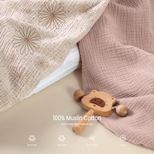 Lulumoon Muslin Bassinet Sheets for Boys and Girls