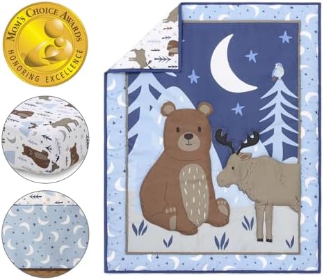 The Peanutshell 3 Piece Crib Bedding Set for Boys