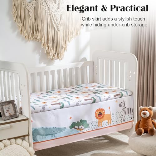 TINYHARBO Crib Bedding Set 4 Pieces