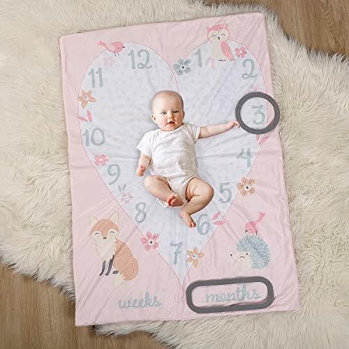 EXPRESSIONS 5 Piece Crib Bedding Set - Woodland Pink
