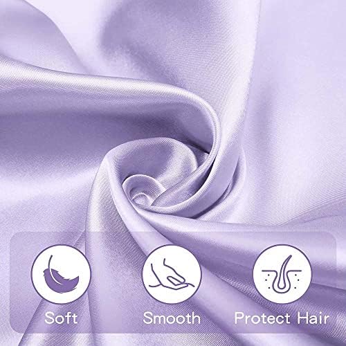 MIRYOKAER Bassinet Sheets Soft Polyester Satin Light Purple Universal Fit