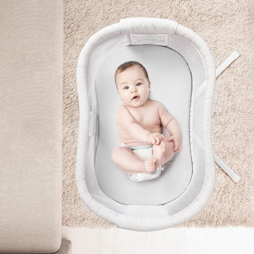 TILLYOU Bassinet Sheets 2 Pack Gray and Pink