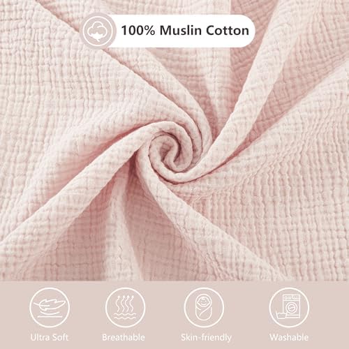 Bearmoss Bassinet Sheets 2 Pack Light Pink Purple