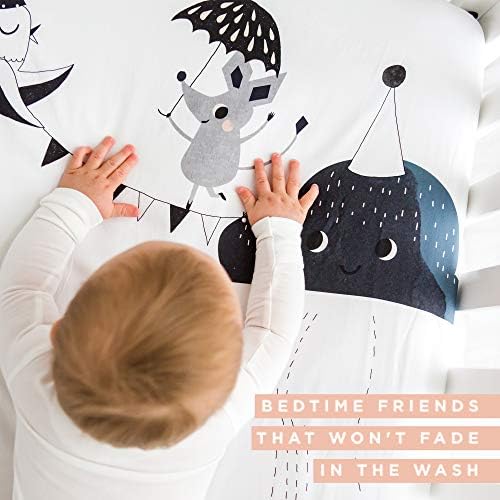 Rookie Humans 100 Cotton Sateen Crib Sheet The Moons Birthday
