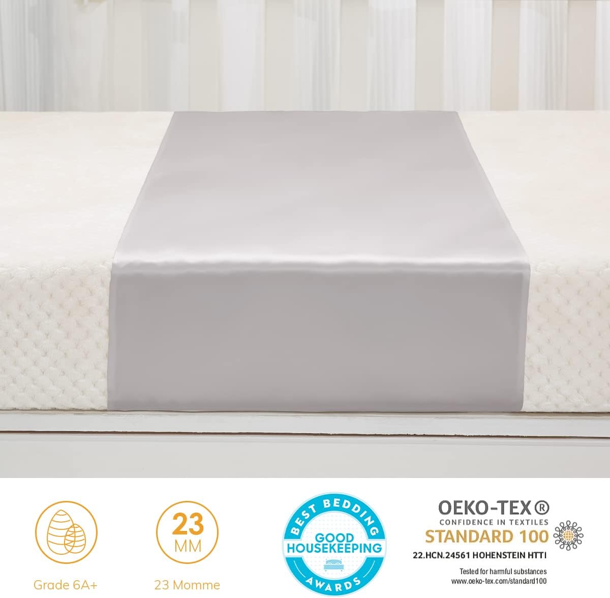 PROMEED Mulberry Silk Bassinet Sleeve for Baby Bald Spots