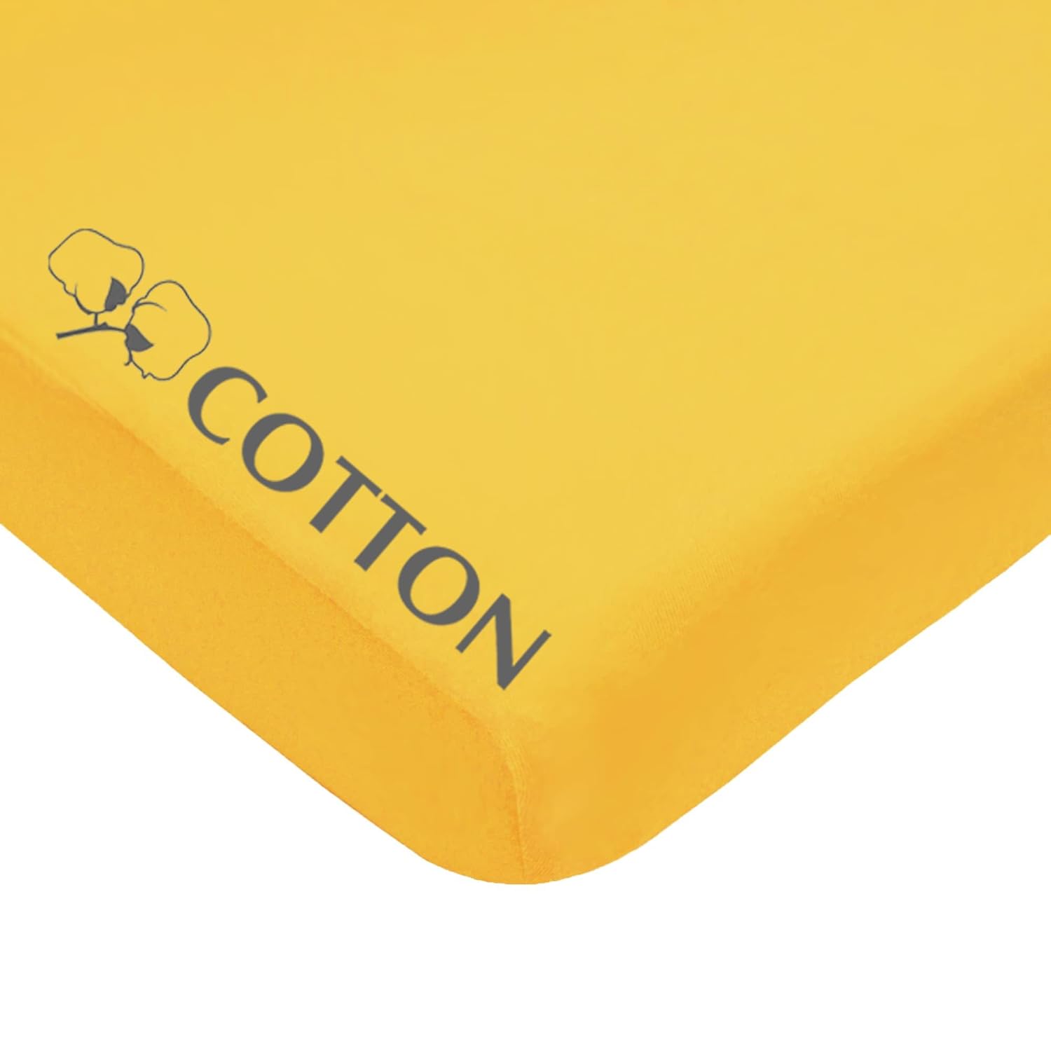 American Baby Company 100 Cotton Mini Crib Sheet 38 x 24 Yellow