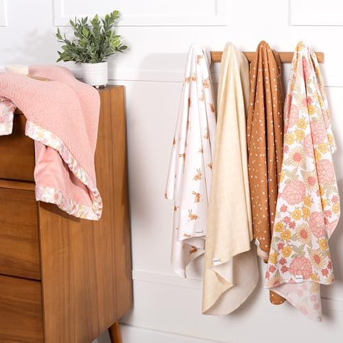 Gerber Unisex 100 Cotton Flannel Receiving Blankets Pack of 4
