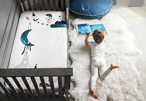 Rookie Humans 100 Cotton Sateen Crib Sheet The Moons Birthday