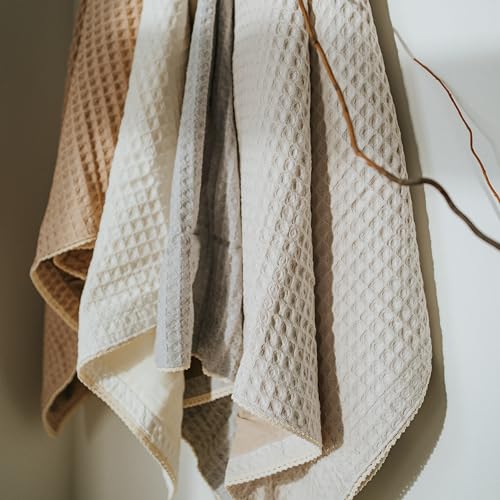 DORMIKID Organic Baby Blanket - 27x31 Inch Ivory