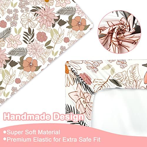 4-Piece Crib Bedding Set for Girls with Daisy Flowers