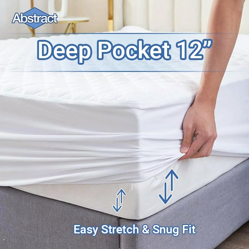 Abstract Cradle Waterproof Mattress Cover - 18x36 White