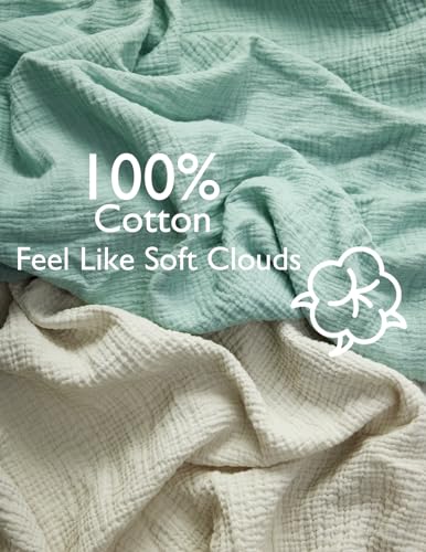 Momcozy Muslin Fitted Bassinet Sheet 2-Pack