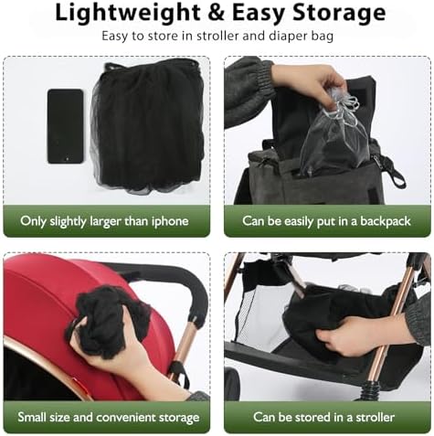 AMORBASE Universal Mosquito Net for Strollers