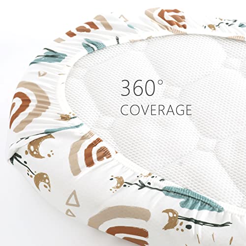 GRSSDER Ultra Soft Stretchy Bassinet Sheets Set 2 Pack