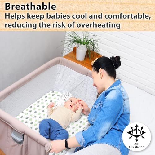 Bublo Baby 3 Pack Organic Muslin Bassinet Sheets