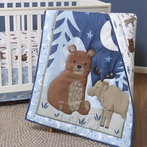 The Peanutshell 3 Piece Crib Bedding Set for Boys