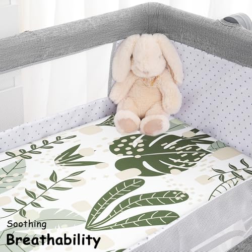 Yoofoss Bassinet Sheets 3-Pack Fitted Set