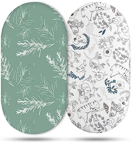 Soarwg Kids Bassinet Sheets 2 Pack - Neutral Universal Fit