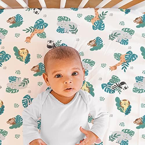 The Peanutshell Safari Crib Bedding Set 3 Piece