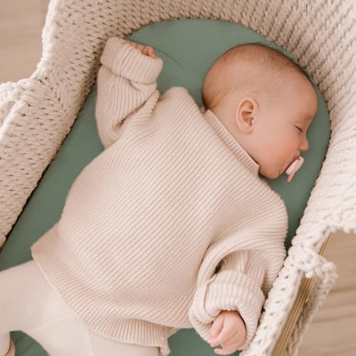 Yoofoss Bassinet Sheets 3-Pack Fitted Set