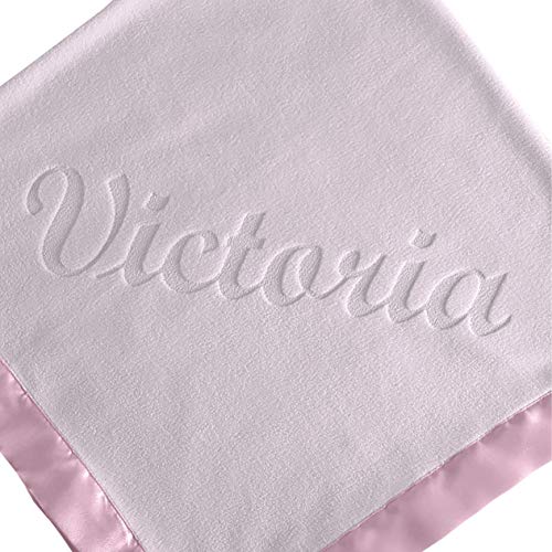 Custom Catch Personalized Baby Blanket - Pink Name Gift
