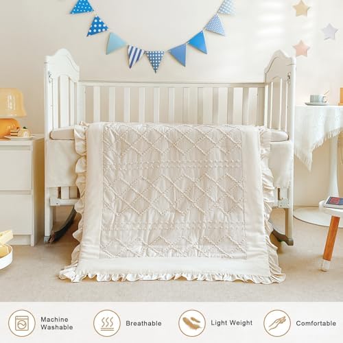 Wowelife Crib Bedding Set for Baby Girls and Boys