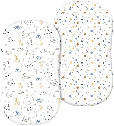 PHF 100 Cotton Bassinet Sheets 2 Pack - Woodland Animals