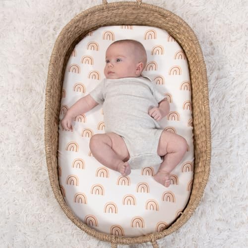 The Peanutshell Boho Bassinet Sheets 4-Pack for Baby