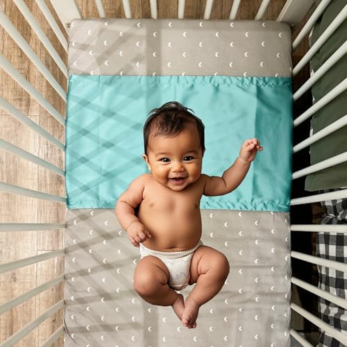 AKISS Satin Crib Sheet Pillow Cover Reversible for Baby 1