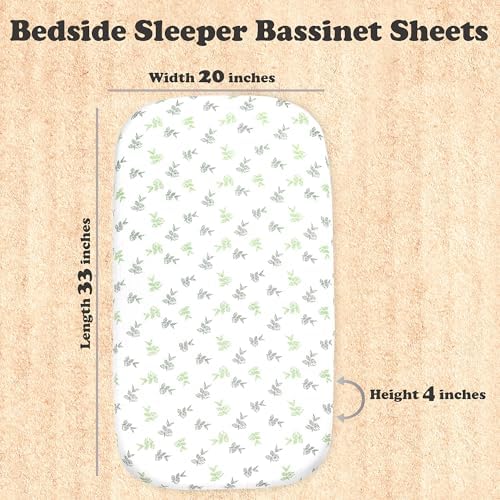 Bublo Baby 3 Pack Organic Muslin Bassinet Sheets