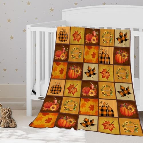 YeeJu Cozy Fall Plaid Throw Blanket 30x40 Inch